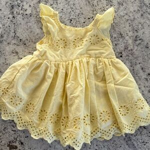 GAP Yellow Eyelet Kids Dress
